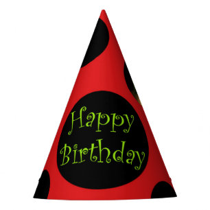 Ladybug Birthday Party Hat