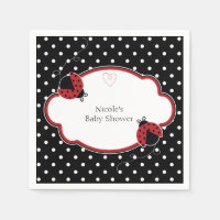 Ladybug Black White & Red Polka Dot Party