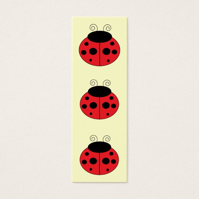 Ladybug Bookmark (Front)