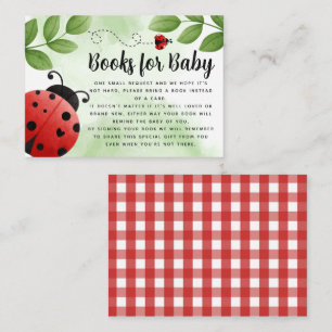 Ladybug Books for Baby Enclosure Card Insert