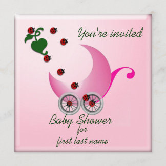 Ladybug Bug-gy Invitation