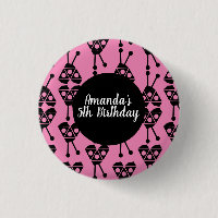 Ladybug Bug Insect Geometrical Birthday Party Pink