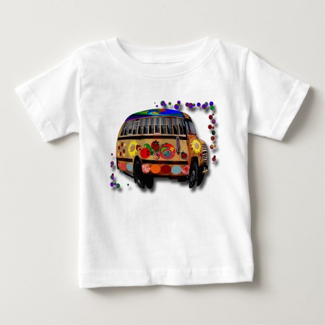 Ladybug Bus Baby T-Shirt (Front)