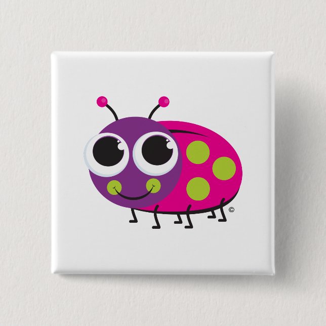 Ladybug Button (Front)