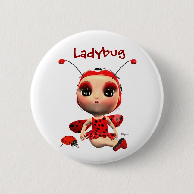 Ladybug Button (Front)
