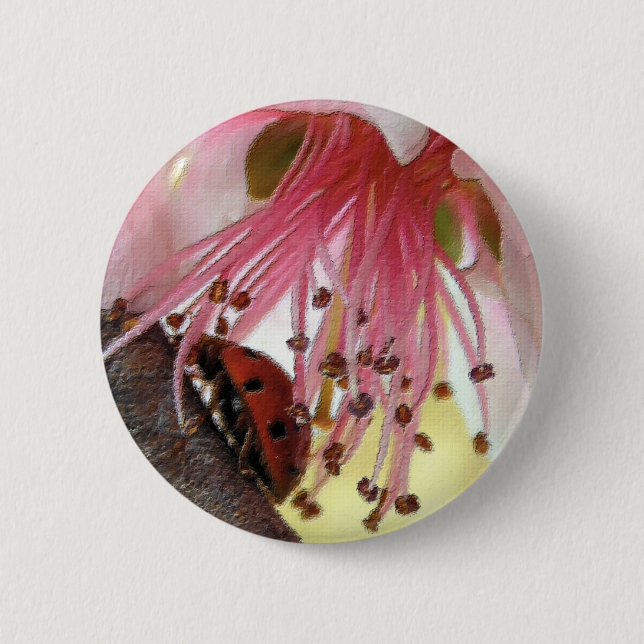Ladybug Carwash Button (Front)