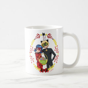 Ladybug & Cat Noir Easter Basket Coffee Mug