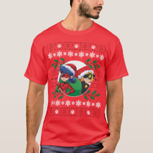 Ladybug & Cat Noir   Holiday Graphic T-Shirt