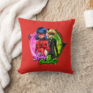 Ladybug & Cat Noir   Lucky & Charming Cushion