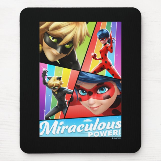Ladybug & Cat Noir | Miraculous Power! Mouse Mat (Front)