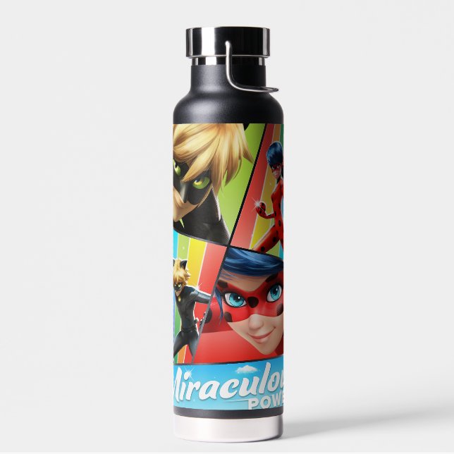 Ladybug & Cat Noir | Miraculous Power! Water Bottle (Left)