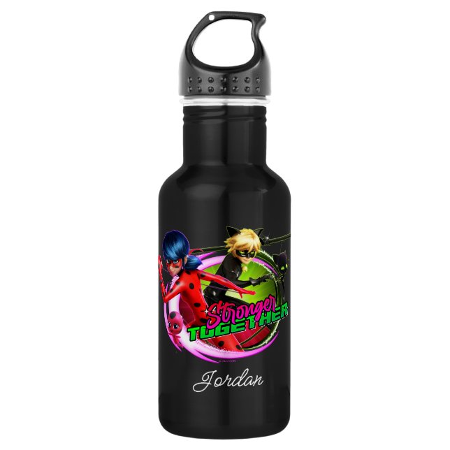 Ladybug & Cat Noir | Stronger Together 532 Ml Water Bottle (Front)