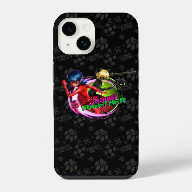 Ladybug & Cat Noir | Stronger Together iPhone Case (Back)