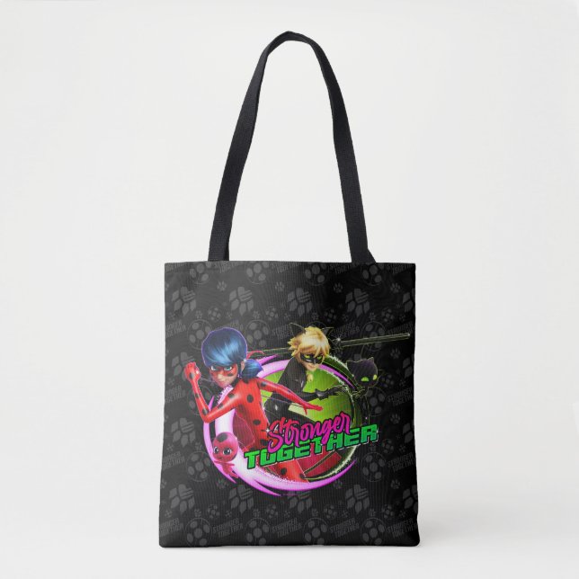 Ladybug & Cat Noir | Stronger Together Tote Bag (Front)