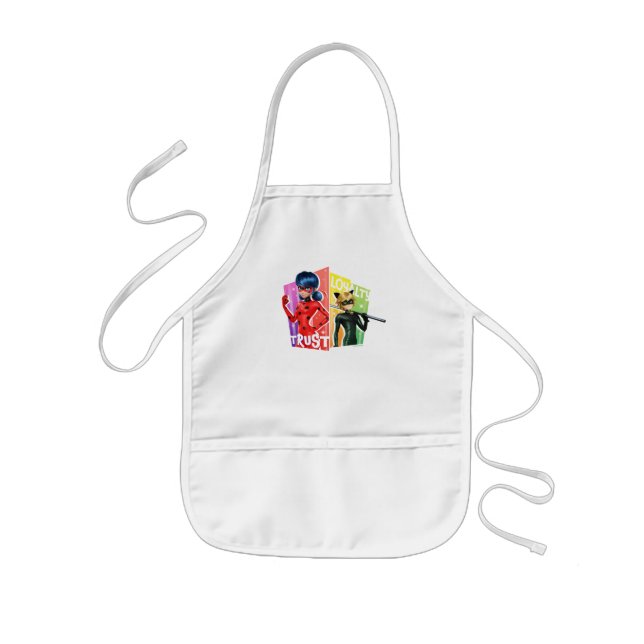 Ladybug & Cat Noir | Trust & Loyalty Kids Apron (Front)