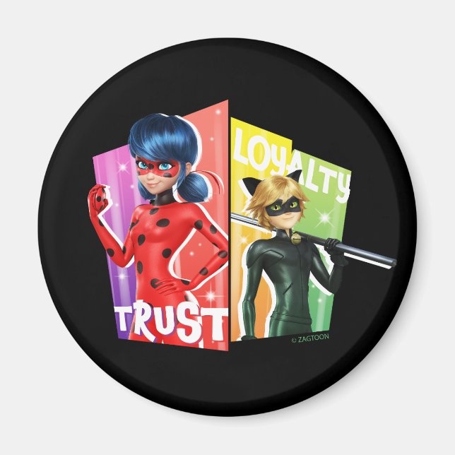 Ladybug & Cat Noir | Trust & Loyalty Magnet (Front)