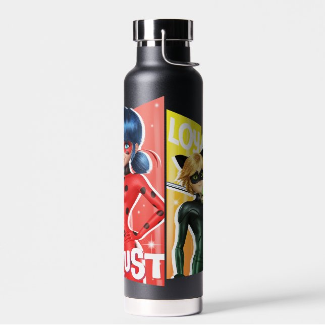 Ladybug & Cat Noir | Trust & Loyalty Water Bottle (Left)