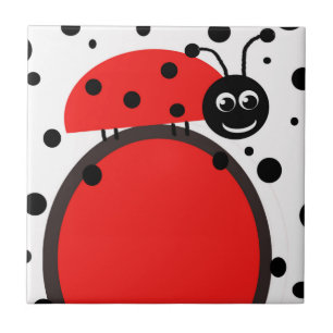 Ladybug Ceramic Tile