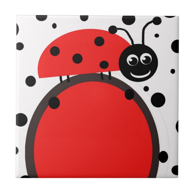 Ladybug Ceramic Tile (Front)