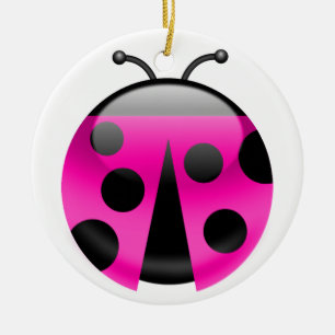LadyBug Ceramic Tree Decoration