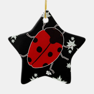 LADYBUG CERAMIC TREE DECORATION