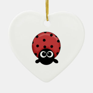 Ladybug Ceramic Tree Decoration