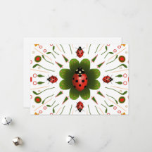 Ladybug Christmas Card