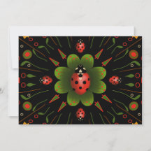 Ladybug Christmas Card