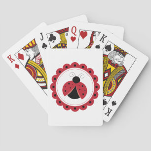 Ladybug Circle Playing Cards