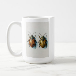 Ladybug Couple watercolor painting insect art  Coffee Mug