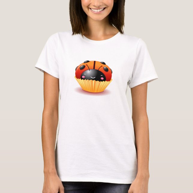 Ladybug Cupcake Shirt (Front)