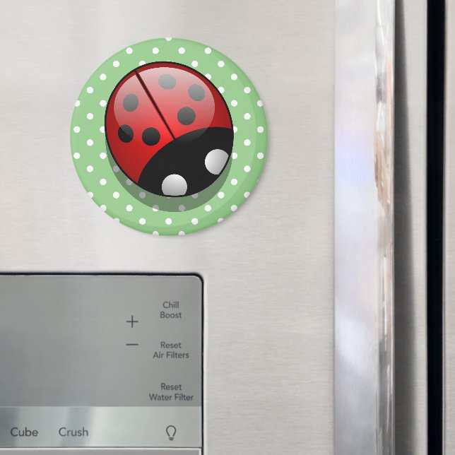 Ladybug, Cute Ladybug, Red Ladybug, Ladybird Magnet (In Situ (Fridge))