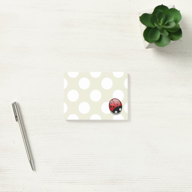 Ladybug, Cute Ladybug, Red Ladybug, Ladybird Post-it Notes (Office)