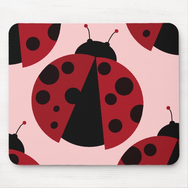 Ladybug Cute Mouse Mat (Front)