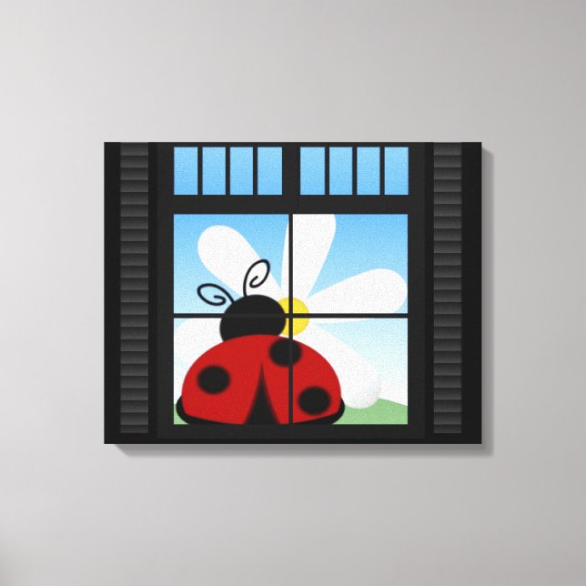 LadyBug Day Wrapped Canvas (Front)