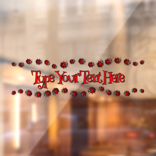 Ladybug Decal Custom Ladybug Ladybird Window Cling
