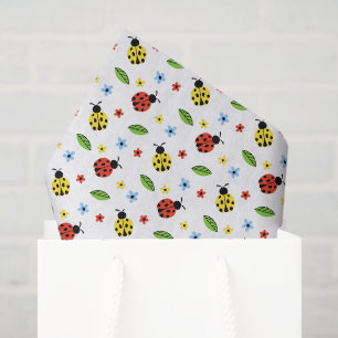 Ladybug Decoupage Tissue Paper, Insect Paper