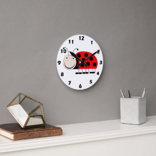 Ladybug Design Wall Clock