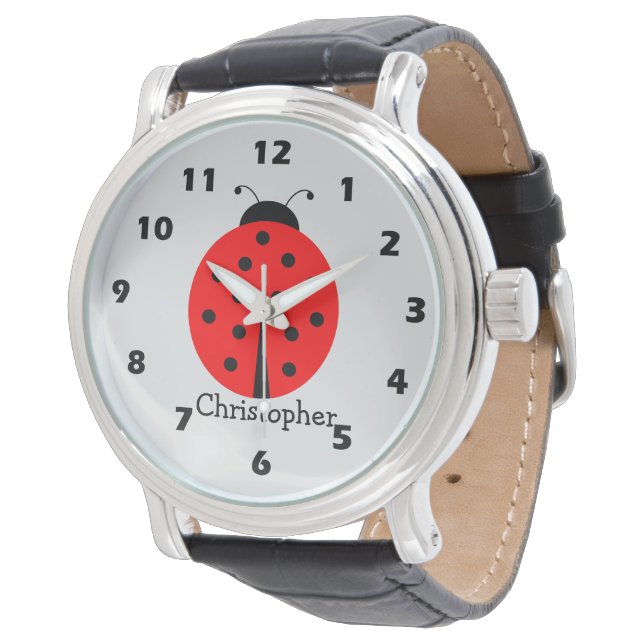 Ladybug Design Watch (Angled)