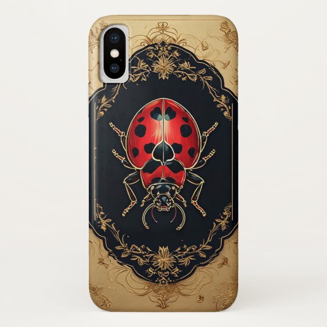 Ladybug  Elegant Artistic Painting Case-Mate iPhone Case (Back)