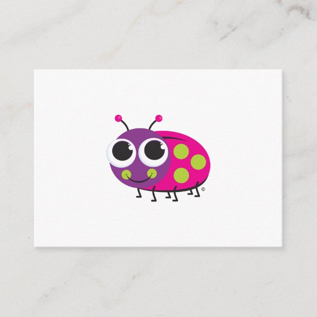 Ladybug Enclosure Card (Front)
