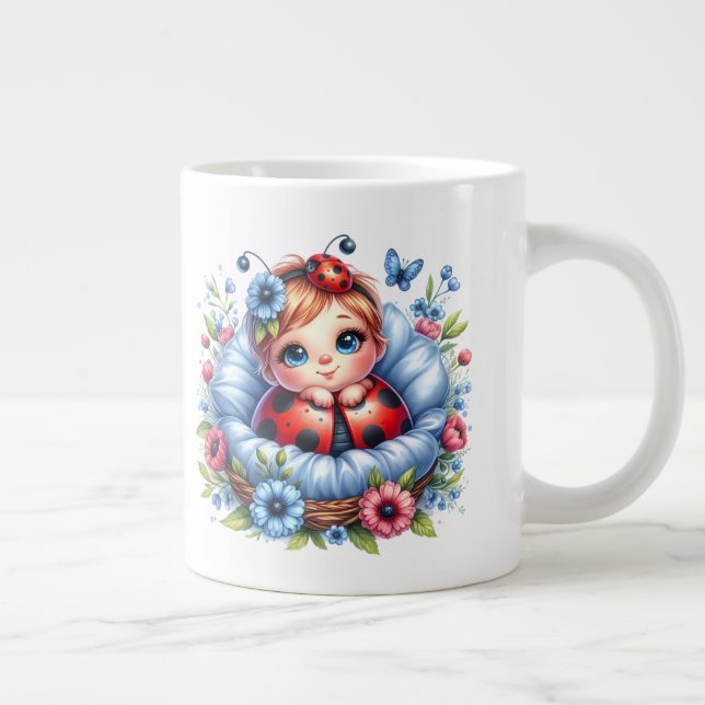 Ladybug - Extra-large coffee mug (Right)