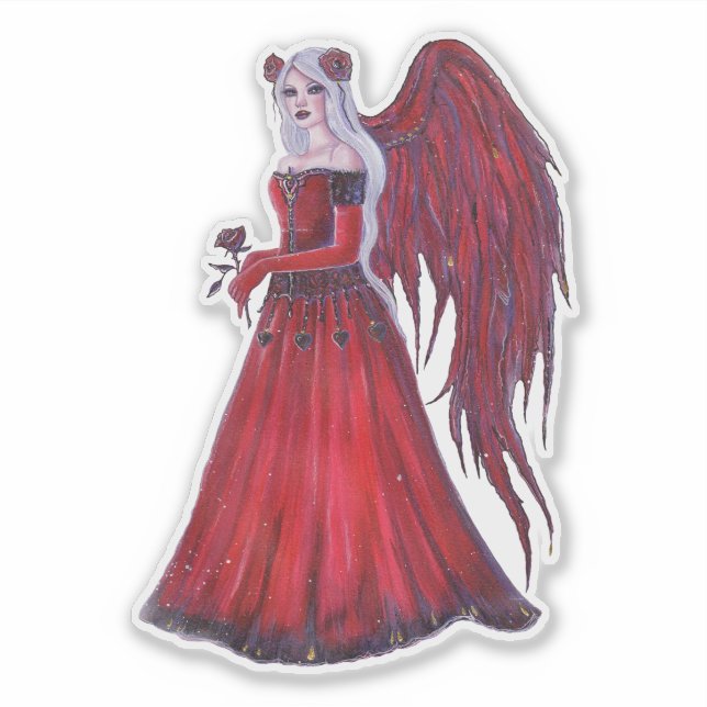 Ladybug Fairy Heart valentine fairy by Renee   (Front)