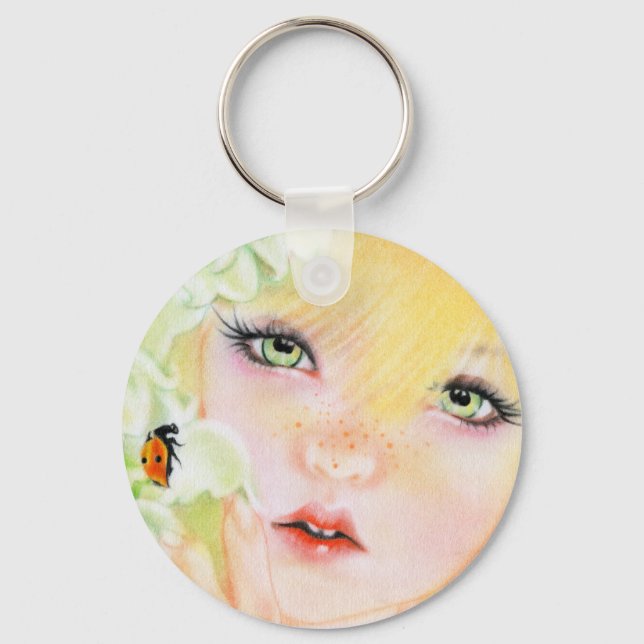 Ladybug Fairy Keychain (Front)