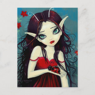 Ladybug Fairy Postcard
