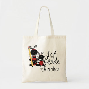 Ladybug First Grade Teacher's Tote Bag