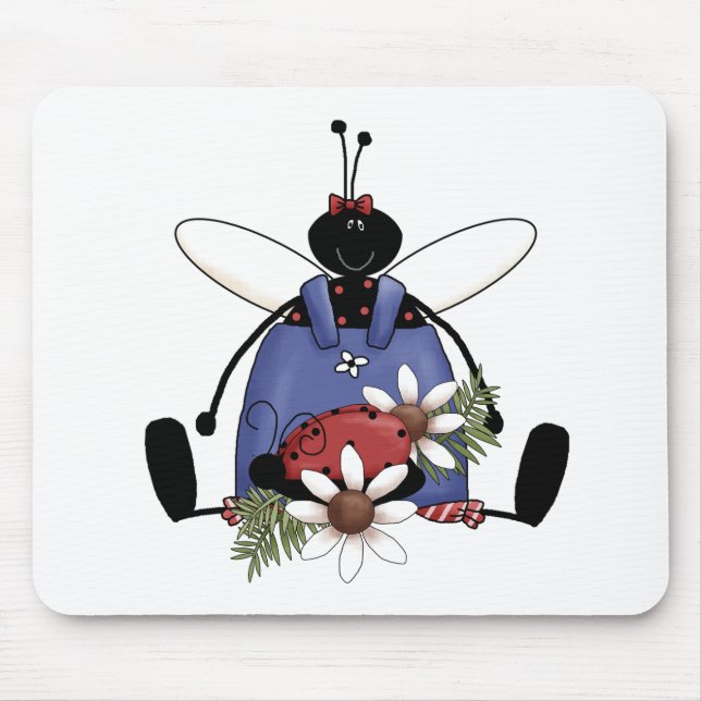 Ladybug Garden Mouse Mat (Front)