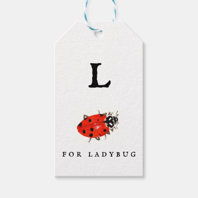 Ladybug  gift tags (Front)