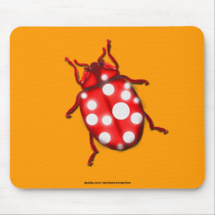 LadyBug Gifts for Buglovers & Gardeners Mouse Mat