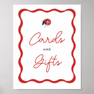 Ladybug Girl Birthday Cards and Gifts Sign